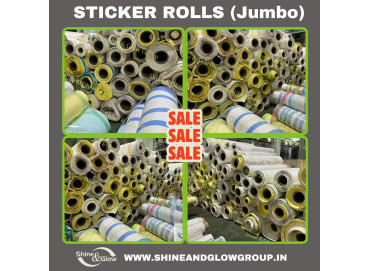 STICKER PAPER ROLLS IN LOT